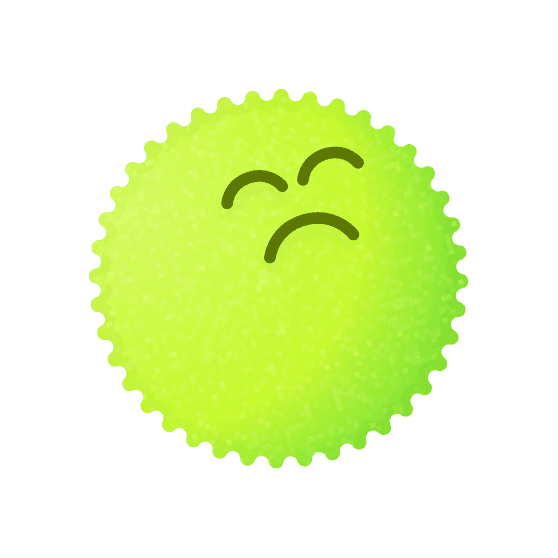 Green character illustration